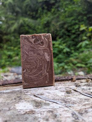 Espresso Exfoliating Lard Soap - ButteredSoapery